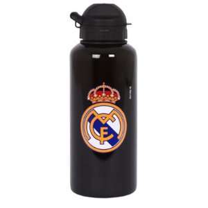  Real Madrid FC. Black Aluminium Drinks Bottle: Sports 