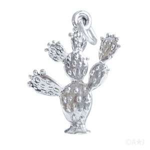 CACTUS Sterling Silver Charm Pendant  