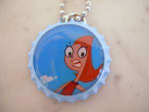 PHINEAS AND FERB CANDACE BOTTLE CAP NECKLACE  