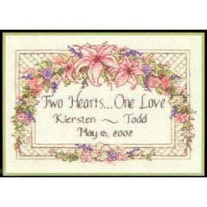  One Love Wedding Record kit (cross stitch): Arts, Crafts 