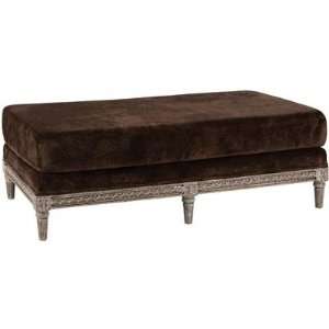  Aidan Gray Laden Ottoman in Chocolate Baby