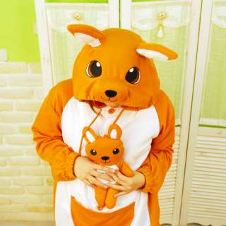 BR animal DULCE de canguro de los trajes de pijama de HOLIC Kigurumi