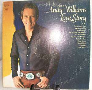 Andy Williams Love Story LP KC 30497  