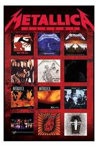 METALLICA   ALBUMS   OFFICIAL FULL SIZE POSTER  