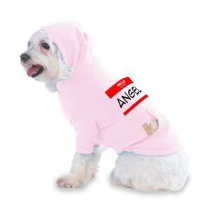 HELLO my name is ANGEL Hooded (Hoody) T Shirt with pocket for your Dog 