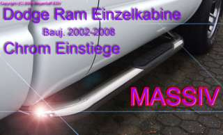 DODGE RAM TRUCK CHROM EINSTIEGE CHROMESCHWELLER 2002 2008  