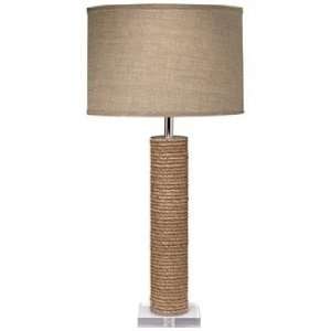  Jamie Young Cylinder Jute Table Lamp