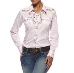 NEW #10009227 ARIAT LADIES SKYLAR FITTED SNAP SHIRT   Sweetpea  