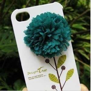   Design iPhone4/4S 3D Flower Design Tree Hard Case(Dark Green Flower