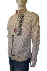 English Laundry Shirt Embroidery Tesco Blk Med NWT~M  