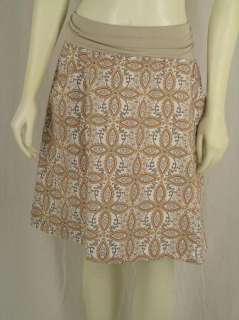 Columbia Sportswear Size Large Orange Tan Flower Skirt Tag $60 NEW 