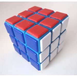  LanLan mini 3x3x3 4.5cm Speed Cube Puzzle Tiled Blue: Toys 
