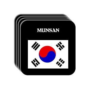  South Korea   MUNSAN Set of 4 Mini Mousepad Coasters 