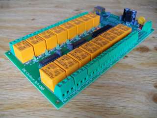 USB 16 Channel Relay Module   RS232 Controlled, 12V  