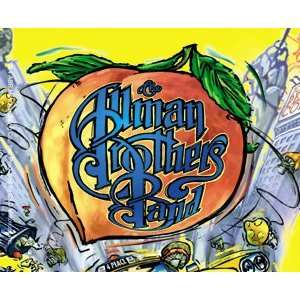 Allman Brothers NY Peach Sticker S 3288 Toys & Games