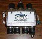 Zinwell MS3X4WB Z DirecTV 3x4 Multiswitch Direct TV Multi switch