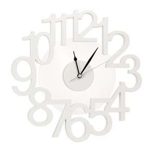   White Rondo Wall Clock by Torre & Tagus Designs