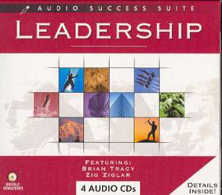 Business LEADERSHIP 4 AUDIO CDs Zig Ziglar+Brian Tracy  