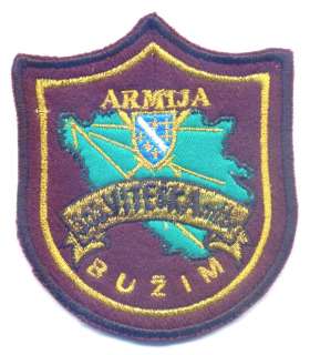 BOSNIA ARMY MUSLIM / 505. KNIGHT BRIGADE OF BUZIM,patch  