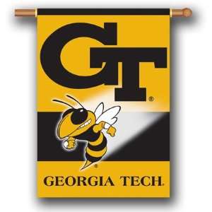  GEORGIA TECH YELLOW JACKETS 28 x 40 Double Sided Outdoor 