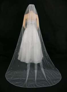 size 118 inch cathedral wedding bridal veil new long train