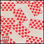 1510 red heart printed design