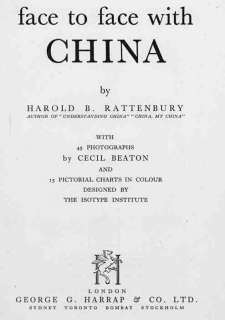 Face to Face with China by Harold Rattenbury. Author of Understanding 