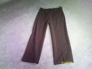 DEEP BROWN DRESS PANTS = NORTON McNAUGHTON = size 10  