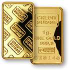 GRAM CREDIT SUISSE GOLD BAR PURE .9999 BULLION