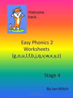 Easy Phonics 2 Worksheets (g,o,u,l,f,b,j,q,v,w,x,y,z)