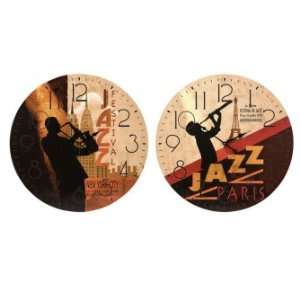   Clocks Mdf Paint Movement Bright Distinct Jazz Theme: Home & Kitchen