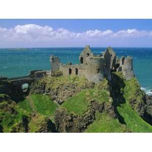  Dunluce Castle on Rocky Coastline, County Antrim, Ulster 