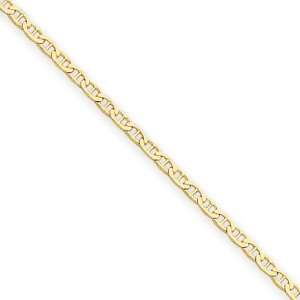  14k Yellow Gold 18 inch 1.50 mm Anchor Collar Necklace in 