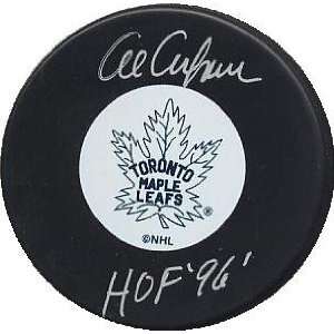  Al Arbour Signed Puck   (Toronto Maple Leafs): Sports 