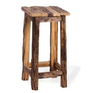  Foreside Reclaimed Wood Stool, 26 Inch: Home & Kitchen