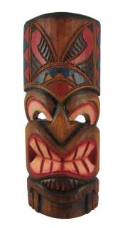11 Inch Pacific Island Wooden Wall Mask Tiki Bar Decor  