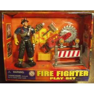  Fire Fighter Action Playset with Saw: Toys & Games
