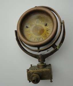 Vintage Brass Ship Compass AFT z17 Nautical  