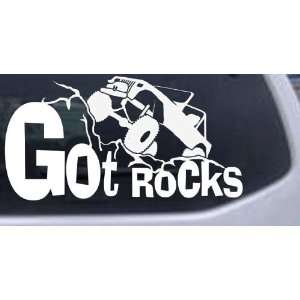 Got Rocks Off Road Car Window Wall Laptop Decal Sticker    White 10in 