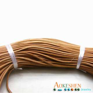 Natural 100m Genuine Leather Necklace Thread Cord Wire NA 4 Size 