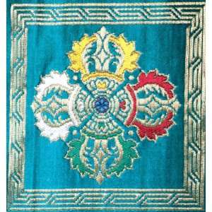  Eight Auspicious Tibetan Symbols   Vishwavajra   Pure Silk 