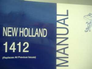 NEW HOLLAND 1412 DISCBINE MOWER CONDITIONER OPERATORS M  