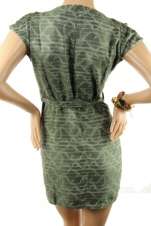 DEALZONE Trendy Cute Multi Print Dress Green Large NEW  