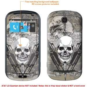 Protective Decal Skin STICKER for AT&T LG Quantum case cover Quantum 