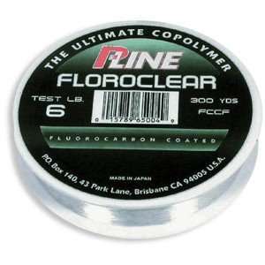  P Line CX Premium Florocarbon 300yd Spool Clear Fluoro 