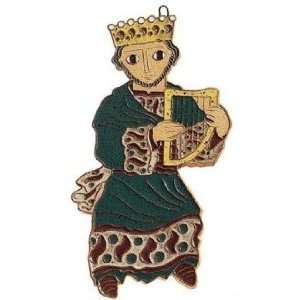  Dancing King David Ceramic Plaque: Home & Kitchen