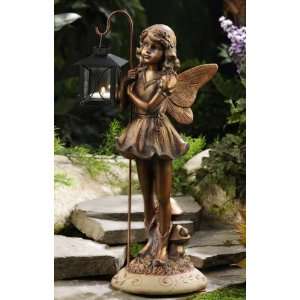   Candle Lantern OUTDOOR Garden Statue Gold Finish: Patio, Lawn & Garden