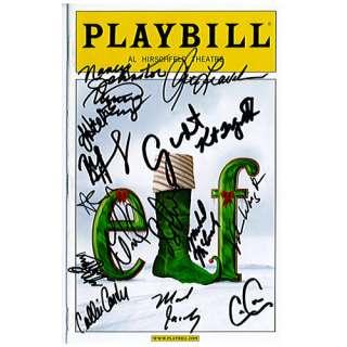 Elf Broadway Musical signed Playbill  