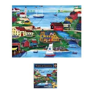    300 Piece Fishermen Cove Puzzle Art by Cheryl Bartley Toys & Games