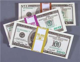   50, $100 Style Bills Bundles $17,000.00 Movie TV Production Lot  